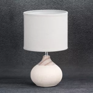 Lampa ceramiczna dekoracyjna AMIRI z matowym abażurem