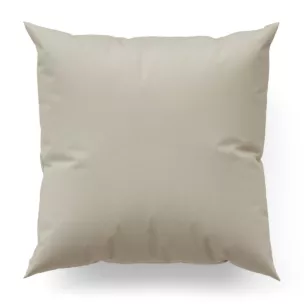 Poszewka szyta kremowa z miękkiej tkaniny z efektem melanżu