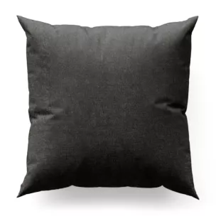 Poszewka szyta ciemnostalowa z miękkiej w dotyku tkaniny szenilowej