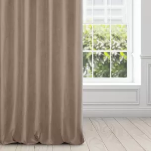 Zasłona ADELAIDE z miękkiej tkaniny o zamszowym chwycie i drobnym strukturalnym wzorze