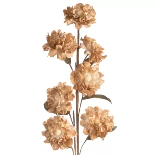 Kwiat sztuczny jasnobrązowy z pianki foamiran 97 cm