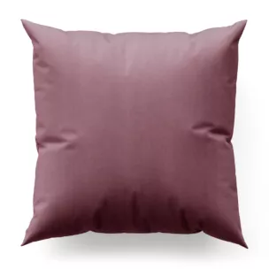 Poszewka szyta SAFARI wrzosowa z miękkiej welwetowej tkaniny z połyskiem