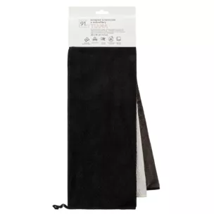 Komplet ściereczek 3 szt 40x40 cm z mikrofibry kolor stalowy,srebrny 300g/m2 TIANA Design 91