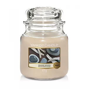 YANKEE CANDLE - Średnia świeca zapachowa w słoiku - Seaside Woods