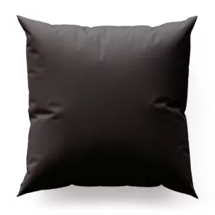 Poszewka szyta grafitowa z gładkiej tkaniny zaciemniającej typu dimout wykończona obciążnikiem