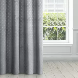 Zasłona stalowa z wytłaczanego welwetu 140x250 cm przelotka - JULIA