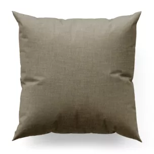 Poszewka szyta GEONOA ciemnobeżowa z miękkiej tkaniny o naturalnym charakterze z widocznym ozdobnym splotem