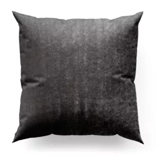 Poszewka szyta srebrna z miękkiej tkaniny welwetowej z efektem kreszowania