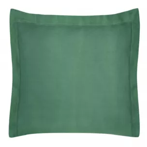 Poszewka na poduszkę 40x40 cm bawełniana butelkowa zieleń z satynowym połyskiem NOVA COLOUR