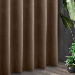 Tkanina zasłonowa ADORE gładka i miękka w dotyku o welurowej strukturze