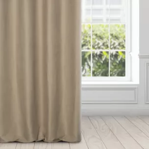 Zasłona ADELAIDE z miękkiej tkaniny o zamszowym chwycie i drobnym strukturalnym wzorze