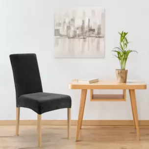 DESIGN 91 Pokrowiec na krzesło welwetowy nie wchłaniający wilgoci