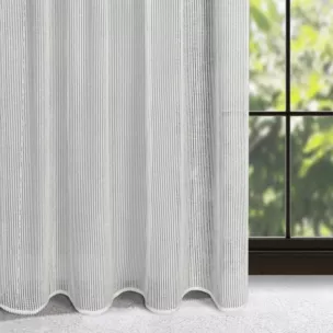 Zasłona naturalna o strukturze siateczki 135x270 cm taśma - REGINA