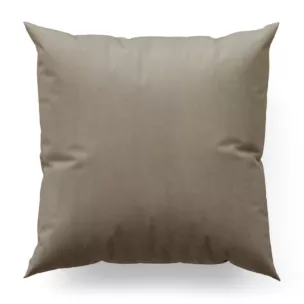 Poszewka szyta jasnobrązowa z miękkiej półmatowej tkaniny welwetowej