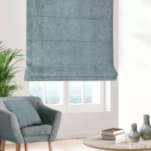 Roleta rzymska BRIANNA jasnomiętowa miękka szenilowa o wyraźnym splocie i lekkim połysku