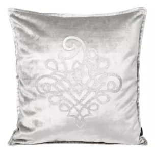 Poszewka welwetowa ROYAL 3 z srebrnym ornamentem
