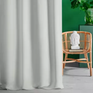 Zasłona szyta na taśmie 5 cm naturalna z gładkiej tkaniny typu blackout