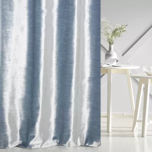 Tkanina zasłonowa, miękka, welwetowa z połyskiem, w poziome prążki z kolekcji Pierre Cardin