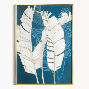 Obraz nadruk na płótnie z motywem liści bananowca