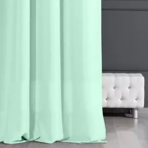 Zasłona jasnomiętowa gładka, matowa 140x250 cm przelotka - ADORE - Design 91