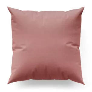 Poszewka szyta ciemnoróżowa z jednokolorowej gładkiej tkaniny