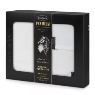 Zestaw ręczników bawełnianych na prezent 3 szt kolor biały 550 g/m2 VENUS Eva Minge