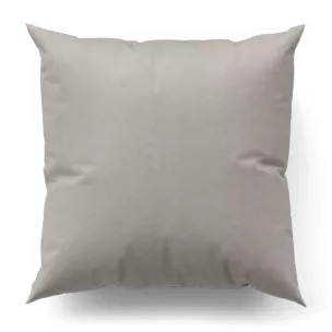 Poszewka szyta ENYA szarobeżowa z miękkiej półmatowej tkaniny welwetowej