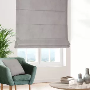 Roleta rzymska ENYA stalowa z miękkiej półmatowej tkaniny welwetowej