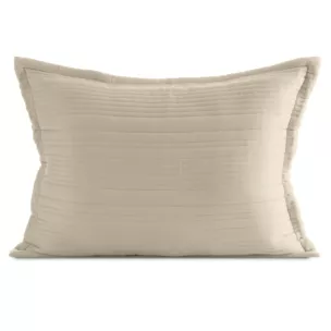 Poszewka na poduszkę 50x70 cm beżowa z wypukłym wzorem pikowana TARA Eurofirany Premium