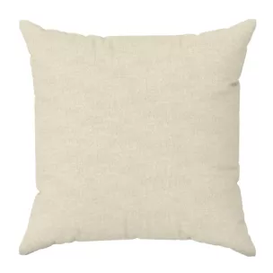 Poszewka szyta kremowa z tkaniny zaciemniającej typu dimout o naturalnym splocie, z efektem melanżu