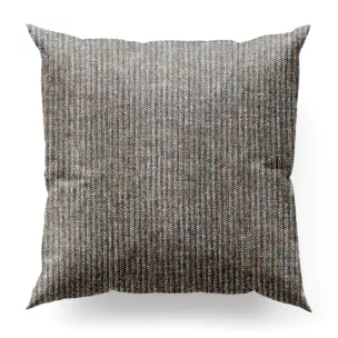 Poszewka szyta jasnopopielato niebieska z matowej tkaniny o grubym splocie z efektem melanżu