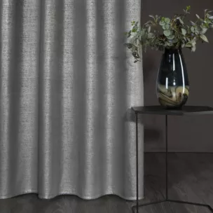Zasłona welwetowa AMBI z nakrapianym srebrnym nadrukiem