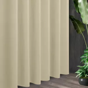 Tkanina zasłonowa zdobiona drobnym strukturalnym wzorem