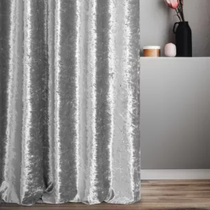 Tkanina zasłonowa, gruba, welwetowa, z połyskiem i efektem gniecenia