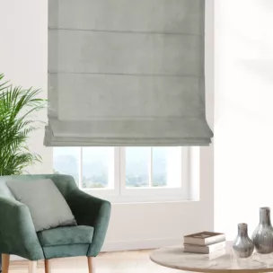 Roleta rzymska ENYA stalowa z miękkiej półmatowej tkaniny welwetowej