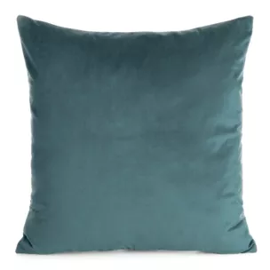 Poszewka na poduszkę 45x45 cm welwetowa, gładka ciemnoniebieska o delikatnym połysku GAJA 1