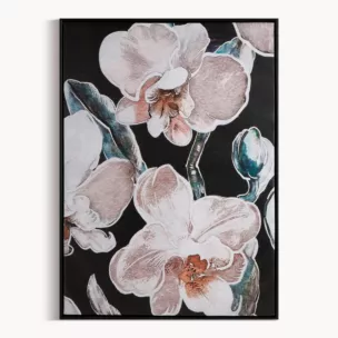 Obraz orchid flower nadruk delikatnych storczyków na płótnie obraz oprawiony w ramę