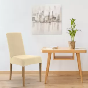 DESIGN 91 Pokrowiec na krzesło o strukturze kratki nie wchłaniający wilgoci