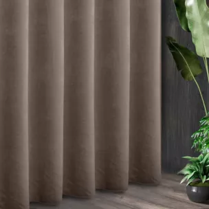 Tkanina zasłonowa ADORE gładka i miękka w dotyku o welurowej strukturze