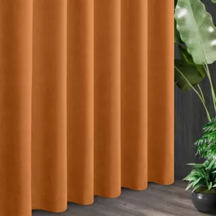 Tkanina zasłonowa o miękkim zamszowym chwycie ze strukturalnym wzorem