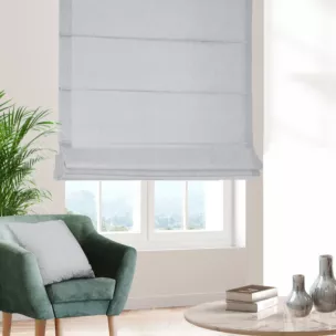 Roleta rzymska naturalna z tkaniny o naturalnym splocie w stylu eko