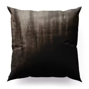 Poszewka szyta SAFARI brązowa z miękkiej welwetowej tkaniny z połyskiem