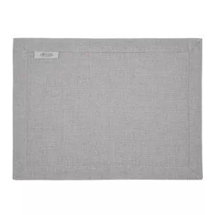 Komplet serwet 4 szt 30x40 cm srebrny STELLA 2 zdobiony listwą