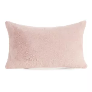 Poszewka na poduszkę 30x50 cm pudrowa z miękkiej futrzanej tkaniny NINA