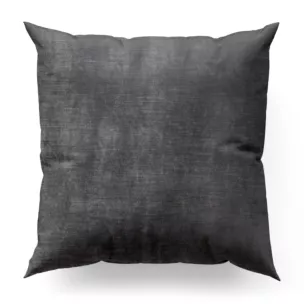 Poszewka szyta SAFARI 1 grafitowa z miękkiej welwetowej tkaniny z połyskiem i poziomym prążkiem