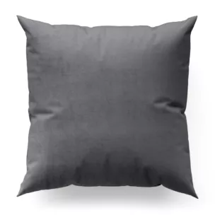 Poszewka na wymiar popielata z tkaniny welwetowej zaciemniającej w 100%