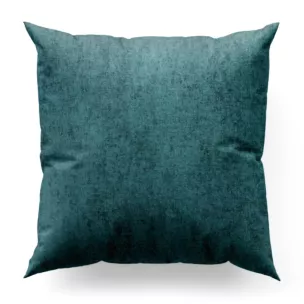 Poszewka szyta BRIANNA turkusowa miękka szenilowa o wyraźnym splocie i lekkim połysku