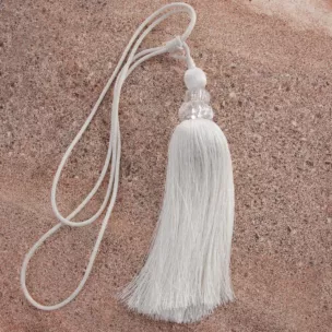 Dekoracyjny sznur do upięć KAREN z ozdobnym chwostem i kryształkiem