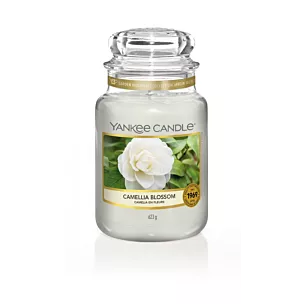 YANKEE CANDLE - Duża świeca zapachowa w słoiku - Camellia Blossom