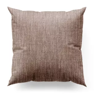 Poszewka szyta pudrowo różowa z tkaniny melanżowej przetykanej błyszczącą nicią